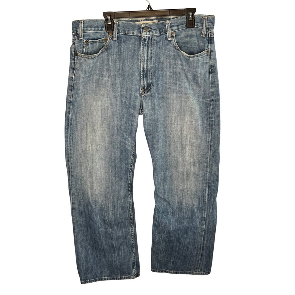 Gap Men's Relaxed Fit Boot Cut Jeans Light Wash Cotton Denim Size 36x29